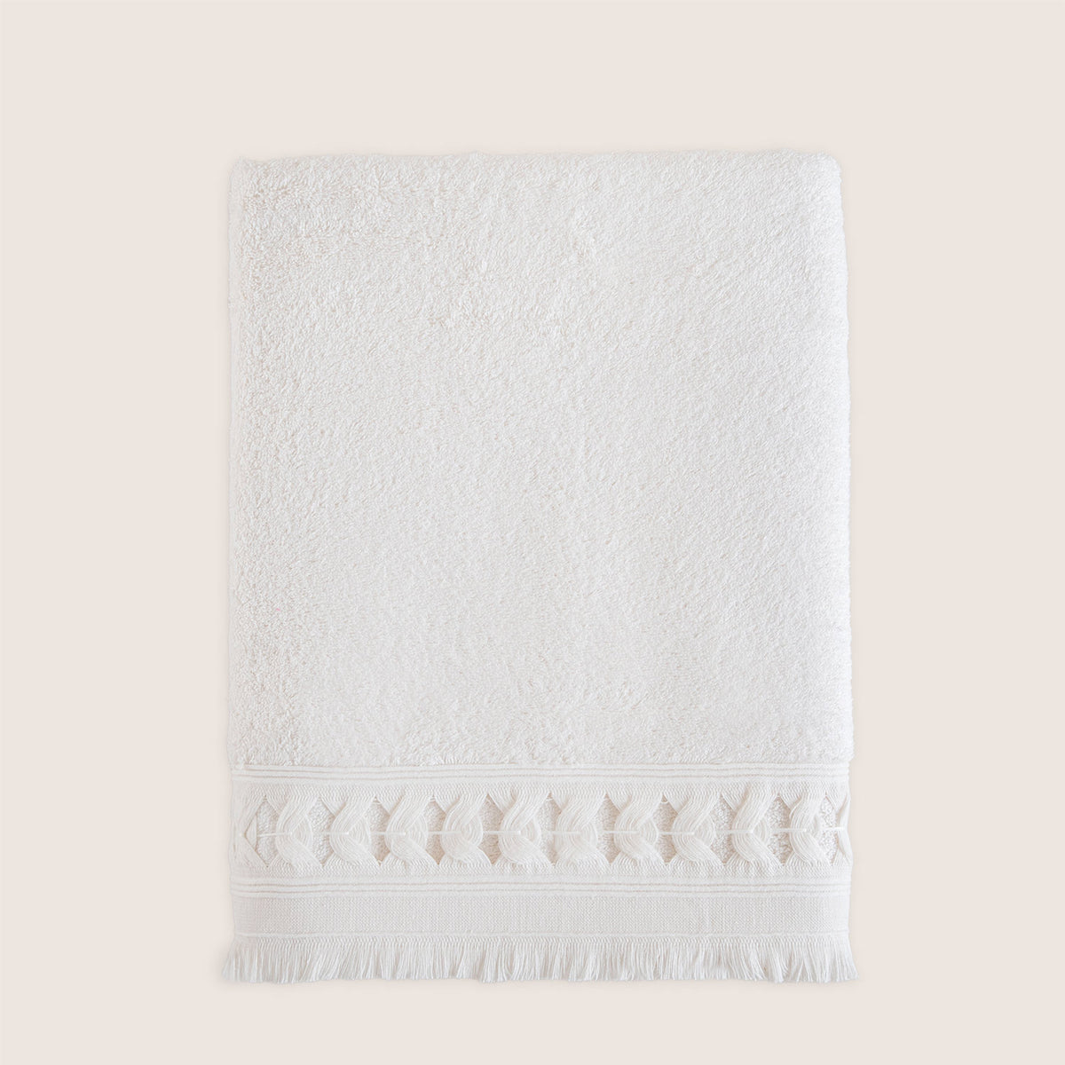 Chakra Branda Towel 85X150Cm Ecru