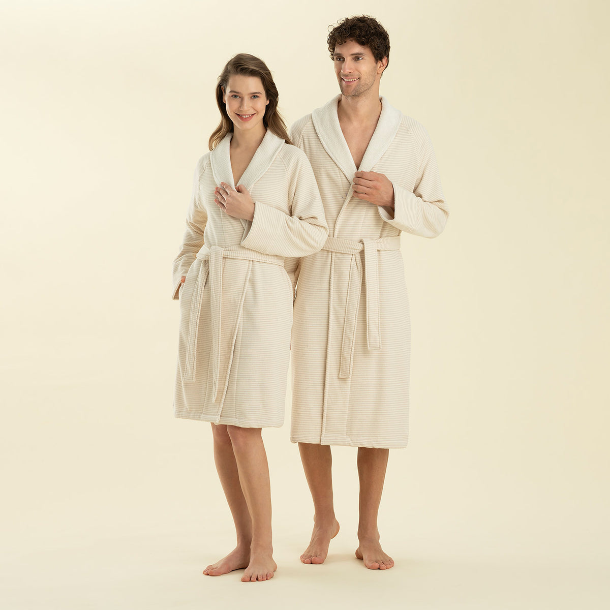 Chakra Gordel Bathrobe Natural