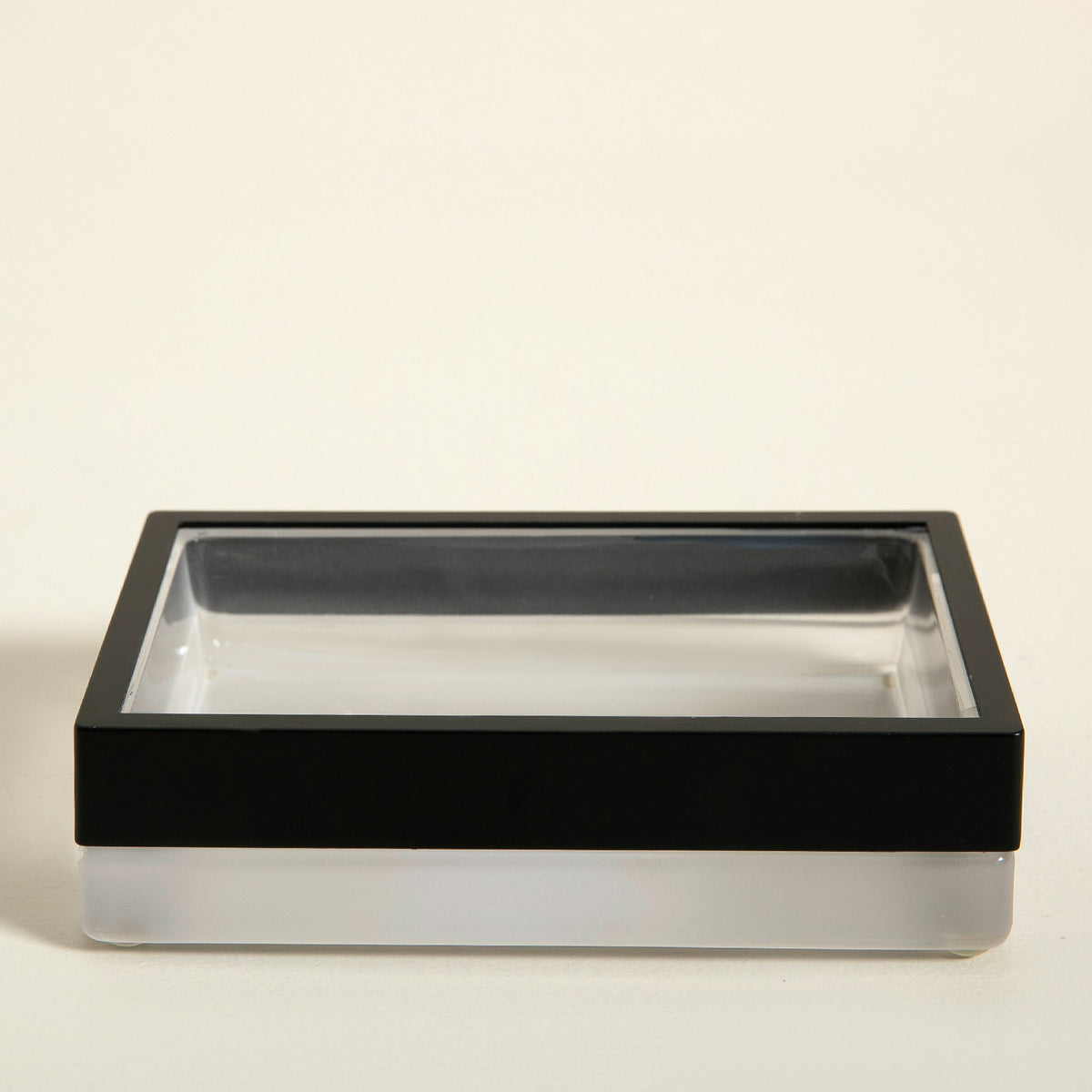 Chakra Peta Soap Dispenser Transparent/Black