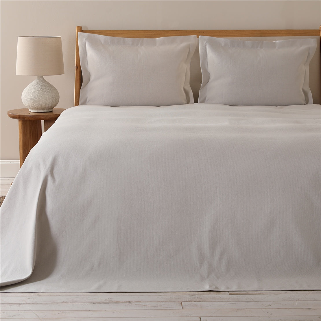 طقم غطاء سرير فريدا مقاس فردي 180 × 250 سم رمادي فاتح من شاكرا