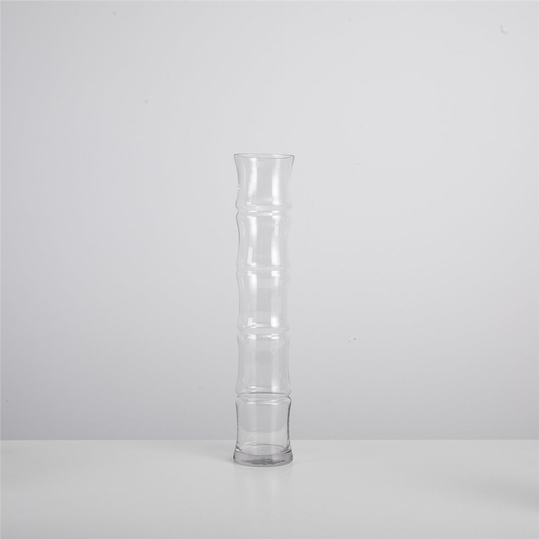 مزهرية زجاجية مقاس M ‏10 × 10 × 50 × 10 سم شفاف من شاكرا