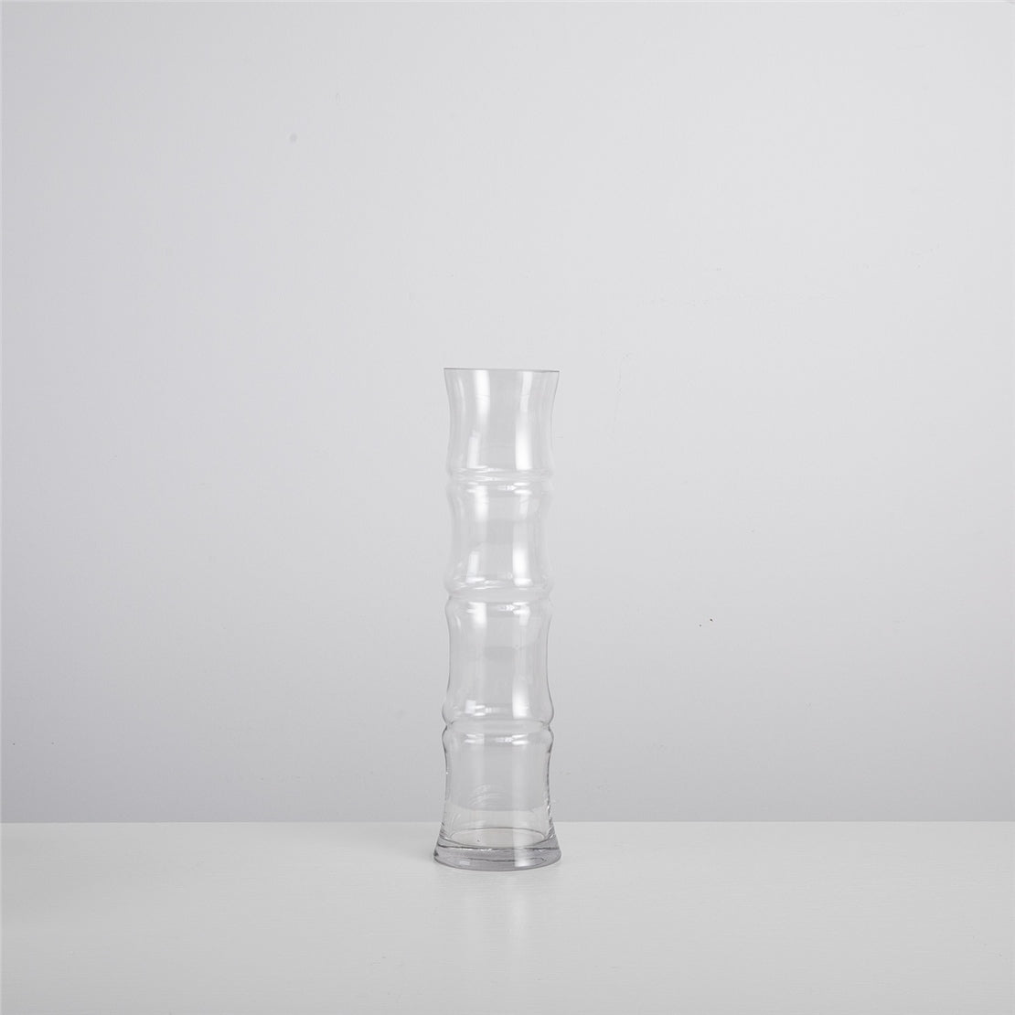 مزهرية زجاجية مقاس S ‏9.5 × 10 × 40 × 10 سم شفاف من شاكرا