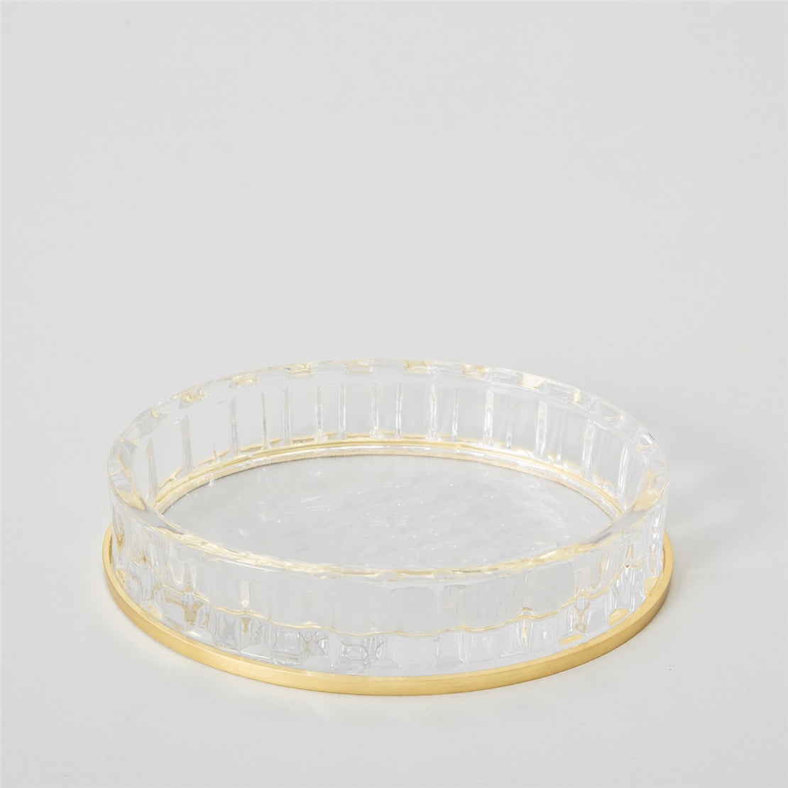 Chakra Sophie Soap Dish 14.4X10.5X3.2Cm Transparent/Gold